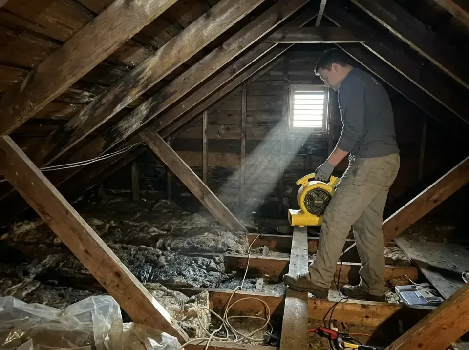 attic-water-damage-drying-proc-007 — frequently asked questions, Emergency Water Extraction & 24/7 Flood Response in Bullhea…